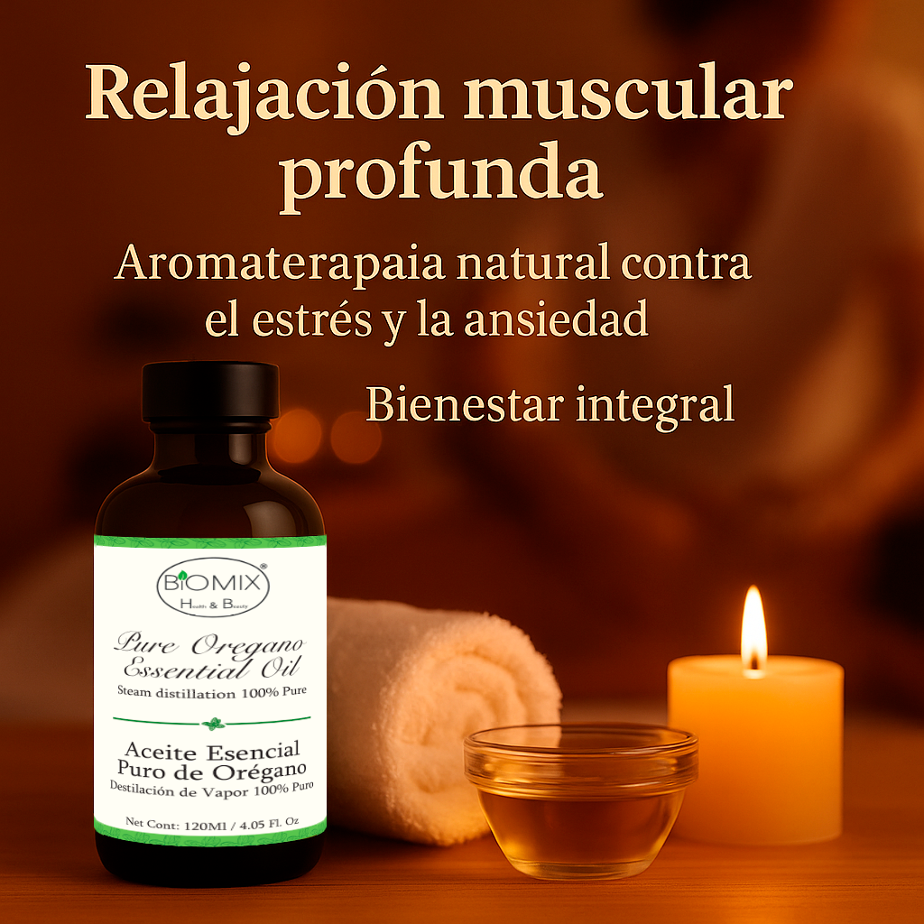 Aceite Esencial 100% Puro de Orégano grado Alimenticio, Terapéutico 120 Ml