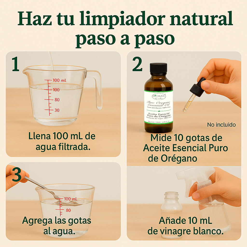 Aceite Esencial 100% Puro de Orégano grado Alimenticio, Terapéutico 120 Ml