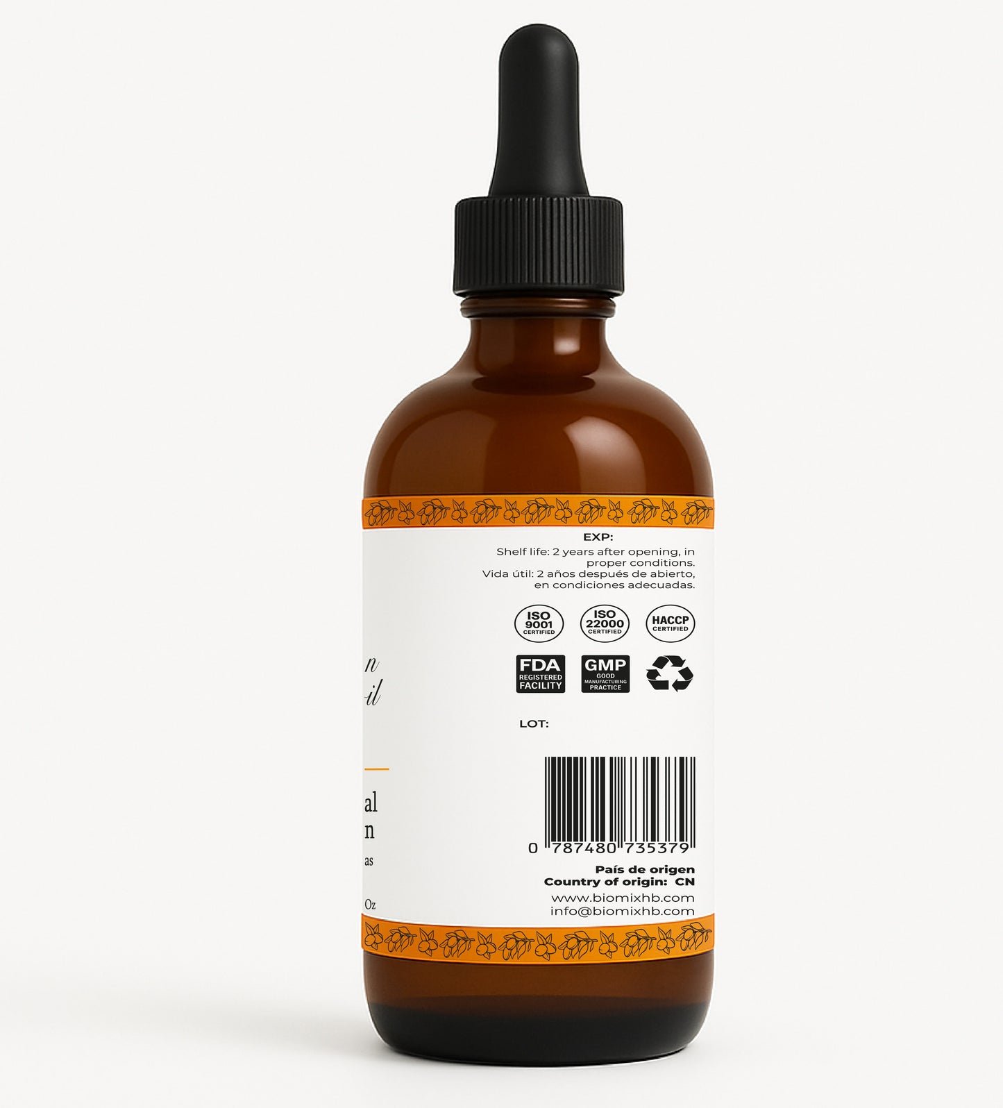 Aceite de argĆ”n puro 100 % natural prensado en frĆo para cabello, piel y uƱas, 120 ml