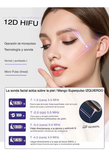 Equipo HIFU 12D MAX Profesional — Lifting Facial y Corporal