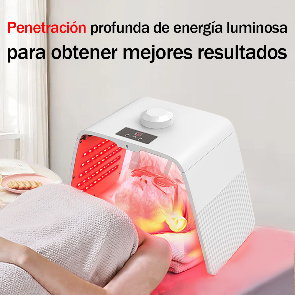 Máquina LED Fototerapia 7 Colores + Nano Spray Rejuvenecimiento Facial, Antiarrugas, Hidratación Profesional SPA, Aparatología, Cosmetología