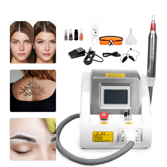 Equipo Pro Q-Switch Picoseg Yag– Eliminación de Tatuajes, Manchas, Micropigmentación, Hollywood Peeling, Rejuvenecimiento | Alta Potencia y Resultados Rápidos 4 Cabezales