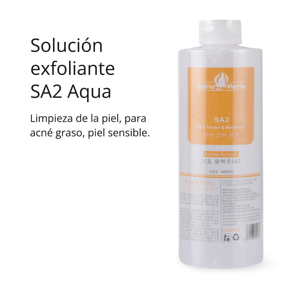 Set Aqua Peeling Profesional Original para Hydra Facial, dermoabrasión ◾Soluciones AS1 + SA2 + AO3 (400 ml) – Rejuvenece • Hidrata • Purifica