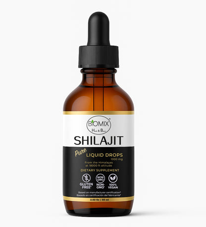 Pure Himalayan Shilajit Resin Drops Premium Vegan Natural Supplement 60 Servings