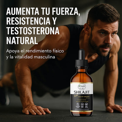 Pure Himalayan Shilajit Resin Drops Premium Vegan Natural Supplement 60 Servings