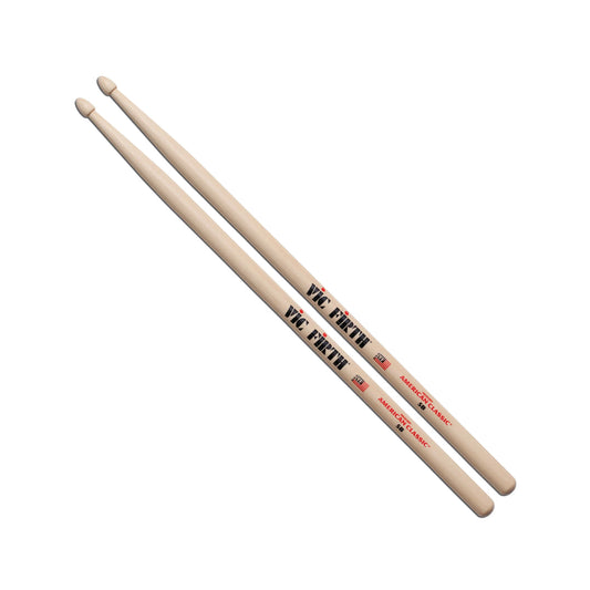 Vic Firth Tear Drop American Classic Drumstick with Wood Tip, 5b