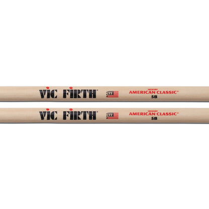 Vic Firth Tear Drop American Classic Drumstick with Wood Tip, 5b