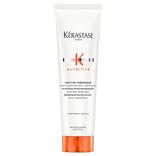 Protector térmico antisequedad sin enjuague con proteínas vegetales y niacinamida para cabello medio a grueso Kérastase Nutritive Nectar Thermique 150 ml