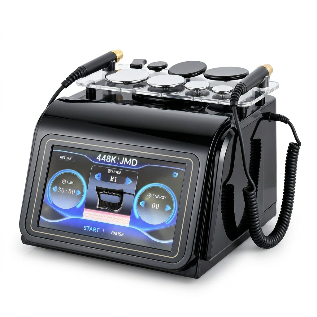 Equipo de diatermia 448KPR Pro negro, vista frontal