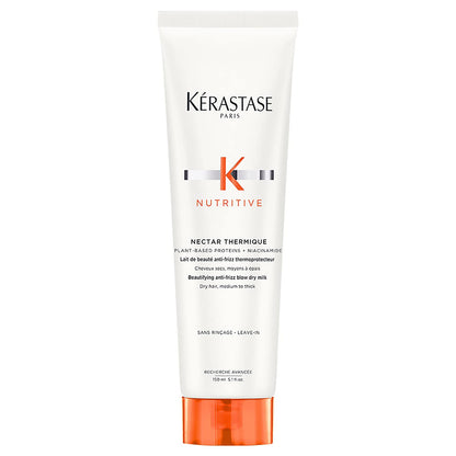 Protector térmico antisequedad sin enjuague con proteínas vegetales y niacinamida para cabello medio a grueso Kérastase Nutritive Nectar Thermique 150 ml