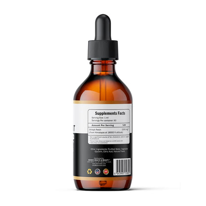 Gotas De Resina de Shilajit Puro Del Himalaya Suplemento Premium Vegano Natural 60 Porciones