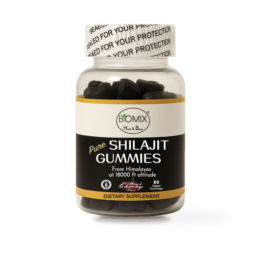 Gomitas de Shilajit Puro del Himalaya Premium a 18000 Pies de Altitud, Veganas, 