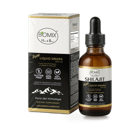 Shilajit Puro Líquido 1500 mg – Suplemento Premium Vegano del Himalaya | Energía