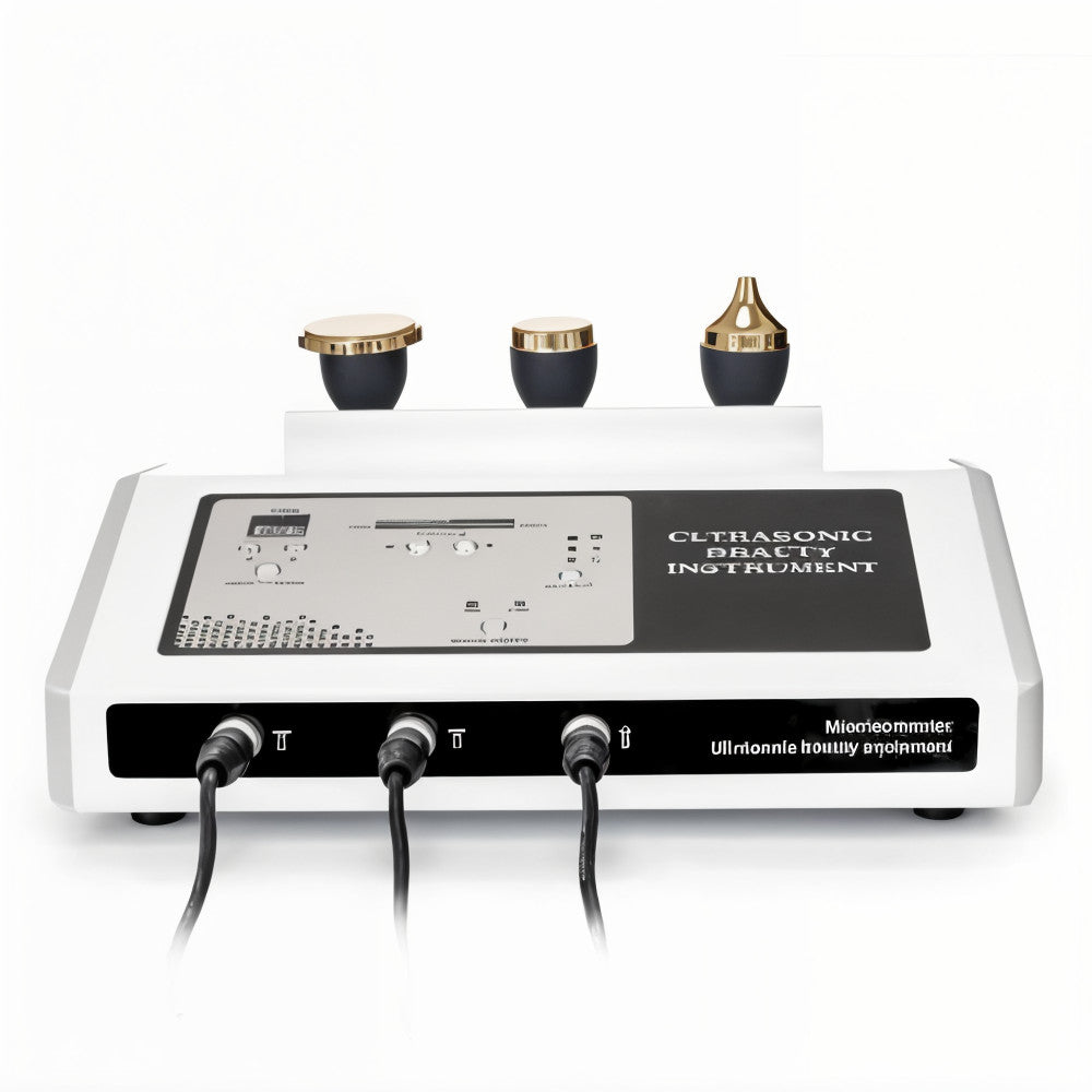 Ultrasonido Facial Profesional 1 MHz Cosmético 3 Cabezales — Rostro y 
