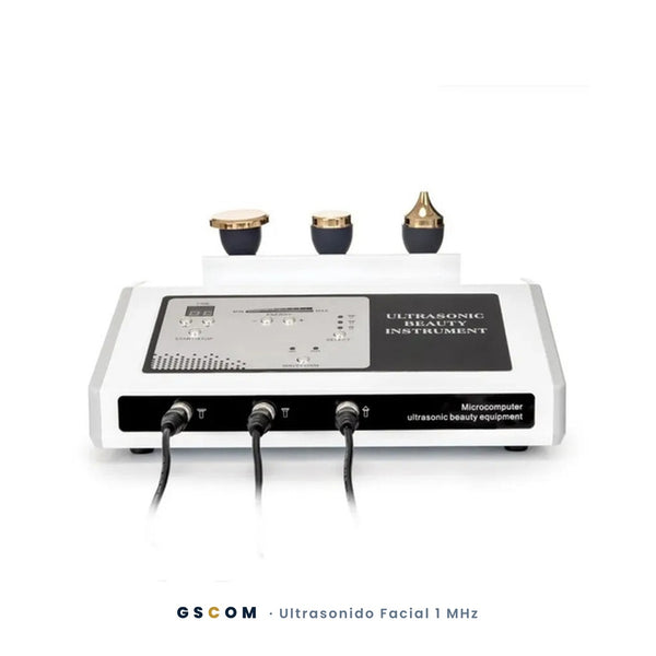 Ultrasonido Facial Profesional 1 MHz Cosmético 3 Cabezales — Rostro y Cuerpo | GSCOM