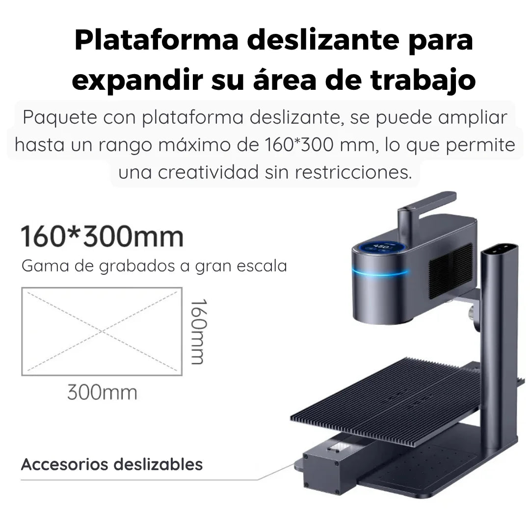 LASERPECKER máquina de grabado láser 4 LP4 para todos los materiales, grabador láser de doble Luz Portátil para tallado de Metal, madera, plástico y más