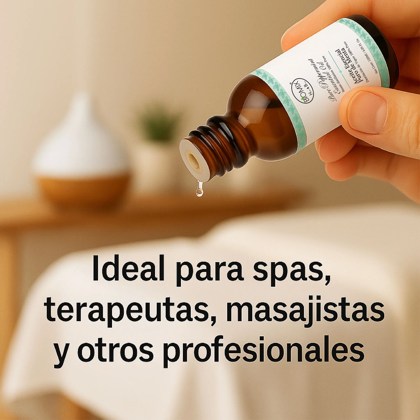 Aceite Esencial  100% Puro de Menta – Grado Alimenticio y Terapéutico 4 FL OZ / 120 ml