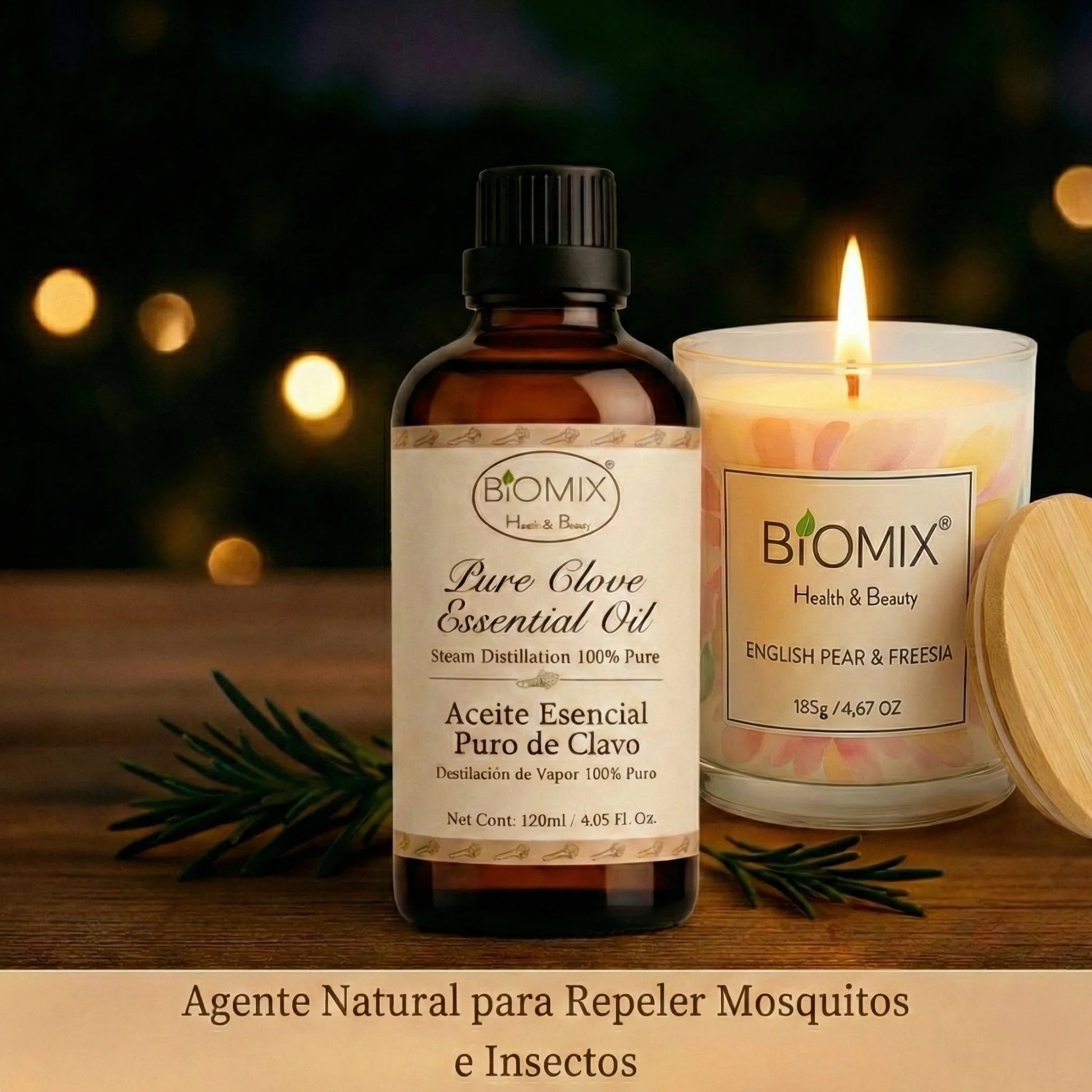 Aceite Esencial 100% Puro de Clavo comestible, grado Cosmético, Alimenticio y Terapéutico 120 Ml