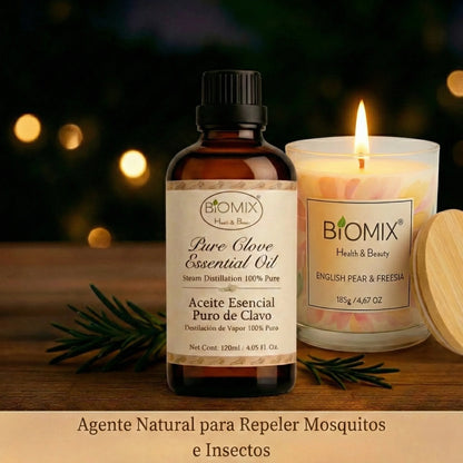 Aceite Esencial 100% Puro de Clavo comestible, grado Cosmético, Alimenticio y Terapéutico 120 Ml