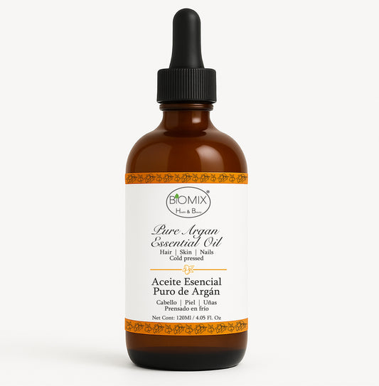 Aceite de argán puro 100 % natural prensado en frío para cabello, piel y uñas, 120 ml
