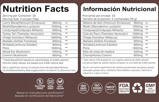 Keto Thermogenic Coffee with MCT, Chaga, Shiitake, Reishi Gluten Free, Vegan 30 Servings