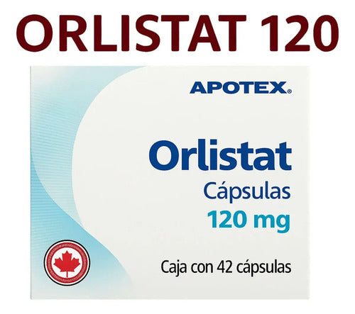 Orlistat 120 mg Apotex caja con 42 capsulas