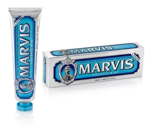 Pasta De Dientes Marvis Mentha Acuática 85ml - La Mejor Del Mundo