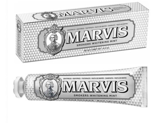 Marvis Pasta de Dientes Blanqueadora de Menta para Fumadores 85 ml