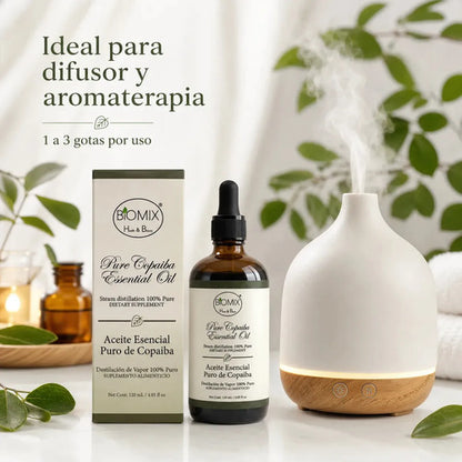 Aceite Esencial de Copaiba 120ml — Grado Alimenticio