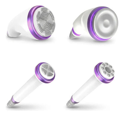 Cavitador Ultrasonico 30k Gscom Ms-45t2se Con Vacuum, Ems Y Electroporacion Facial, 4 Cabezales, Pantalla Tactil, 80 W, Blanco