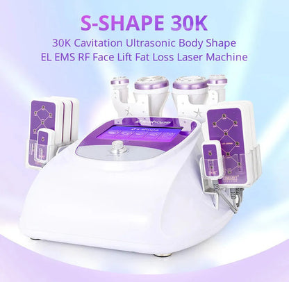Cavitación 30k S Shape 5 En 1 Profesional Lr-45d1s [Con Soport En Mx, 12m-Grantía]