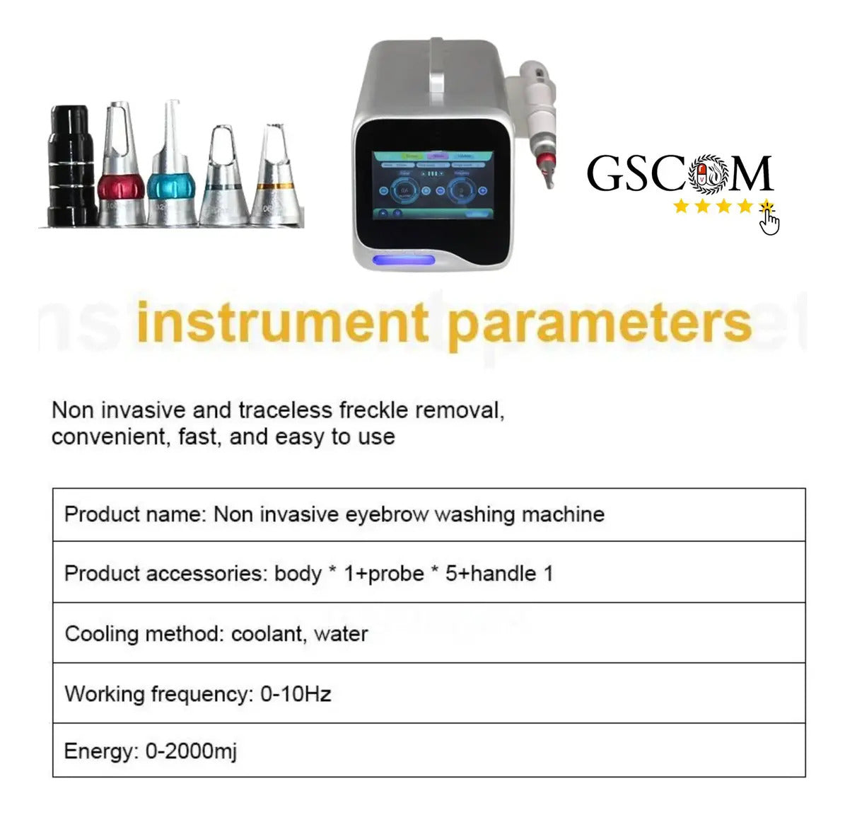 Láser Picosegundos Q-Switched Nd:YAG Profesional 5 Lentes (1320/1064/532 nm + Soft) – Tatuajes, Manchas y Pigmentación | GSCOM Soporte MX y Garantía 12 Meses