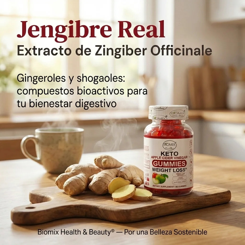 Gomitas Keto Adelgazantes Detox de Vinagre de Sidra de Manzana con la Madre Sin gluten, Veganas 30 Servicios