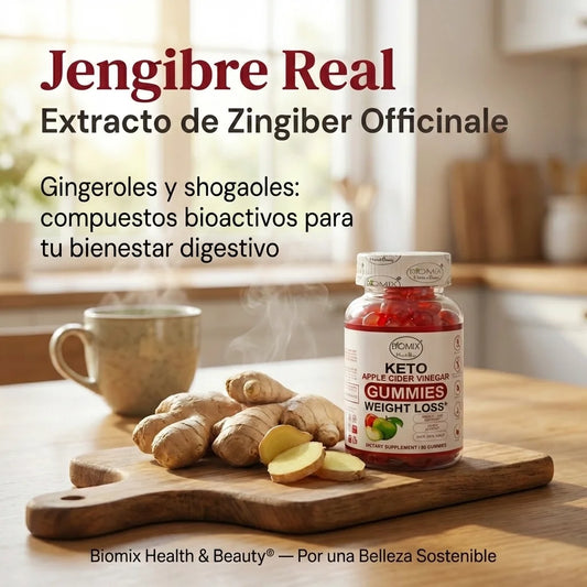 Gomitas Keto Adelgazantes Detox de Vinagre de Sidra de Manzana con la Madre Sin gluten, Veganas 30 Servicios