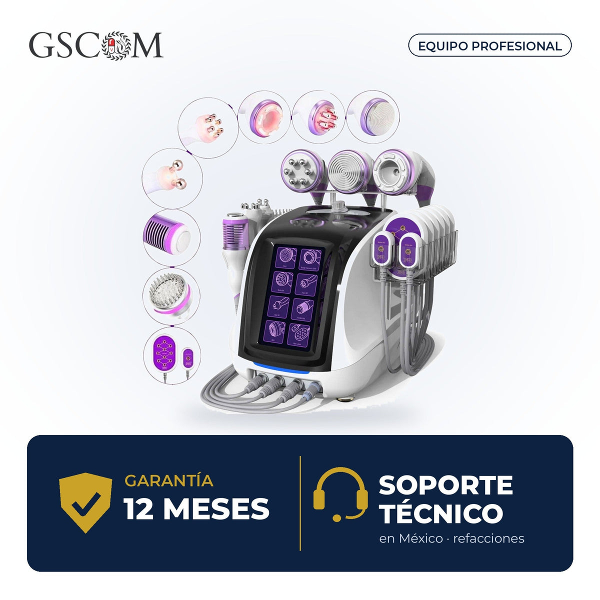 Garantía y soporte técnico GSCOM — 12 meses