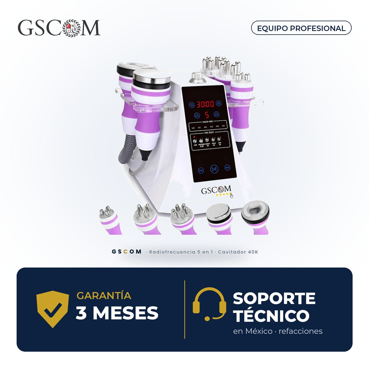 Garantía y soporte técnico GSCOM — 3 meses