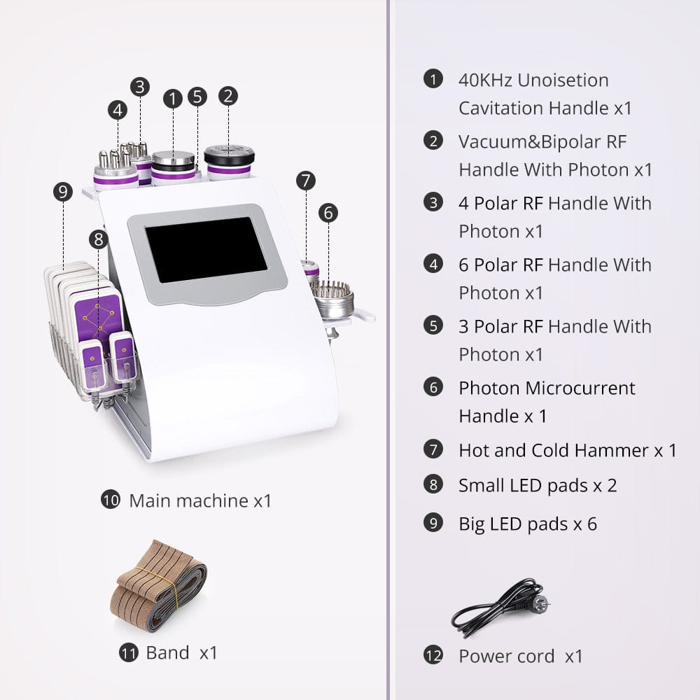 Cavitador 9 en 1 40K con Radiofrecuencia y Vacuum — GSCOM