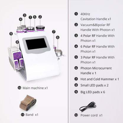 Cavitador 9 en 1 40K con Radiofrecuencia y Vacuum — GSCOM