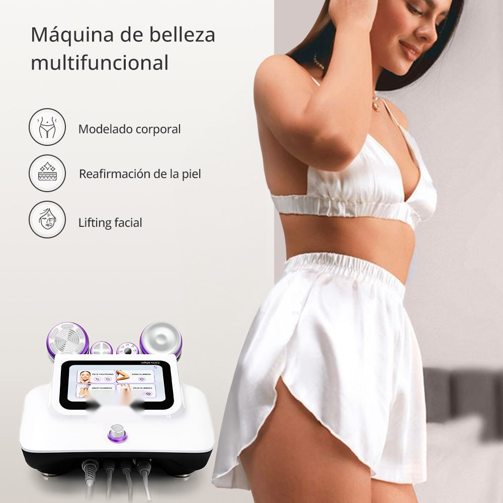 Radiofrecuencia 4 en 1 Cavitación 30K Ultra Pro, Vacuum, EMS y Electroporador Facial-Corporal — Cavitación 30K, RF y Vacuum + Gel de Regalo | GSCOM