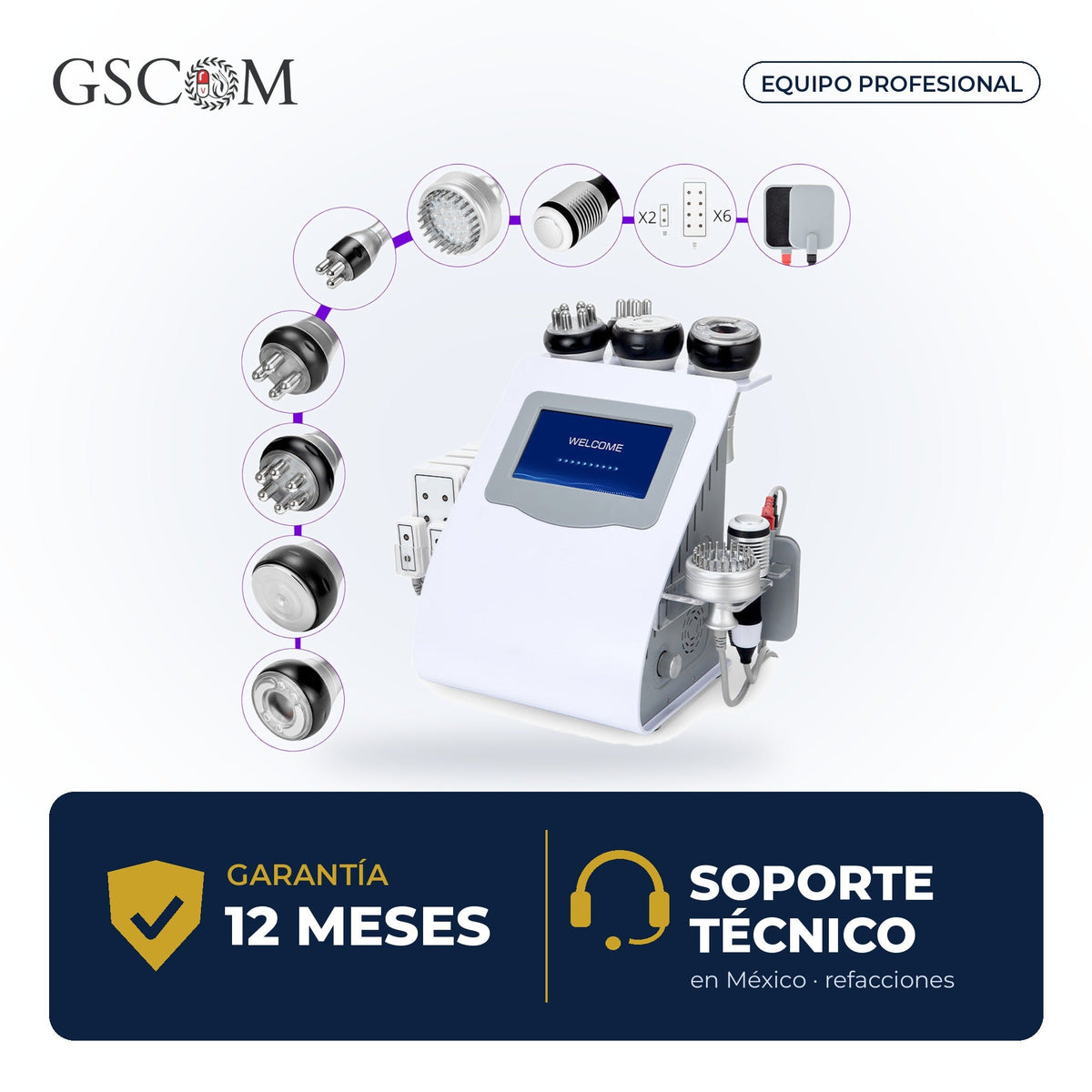 Garantía y soporte técnico GSCOM — 12 meses