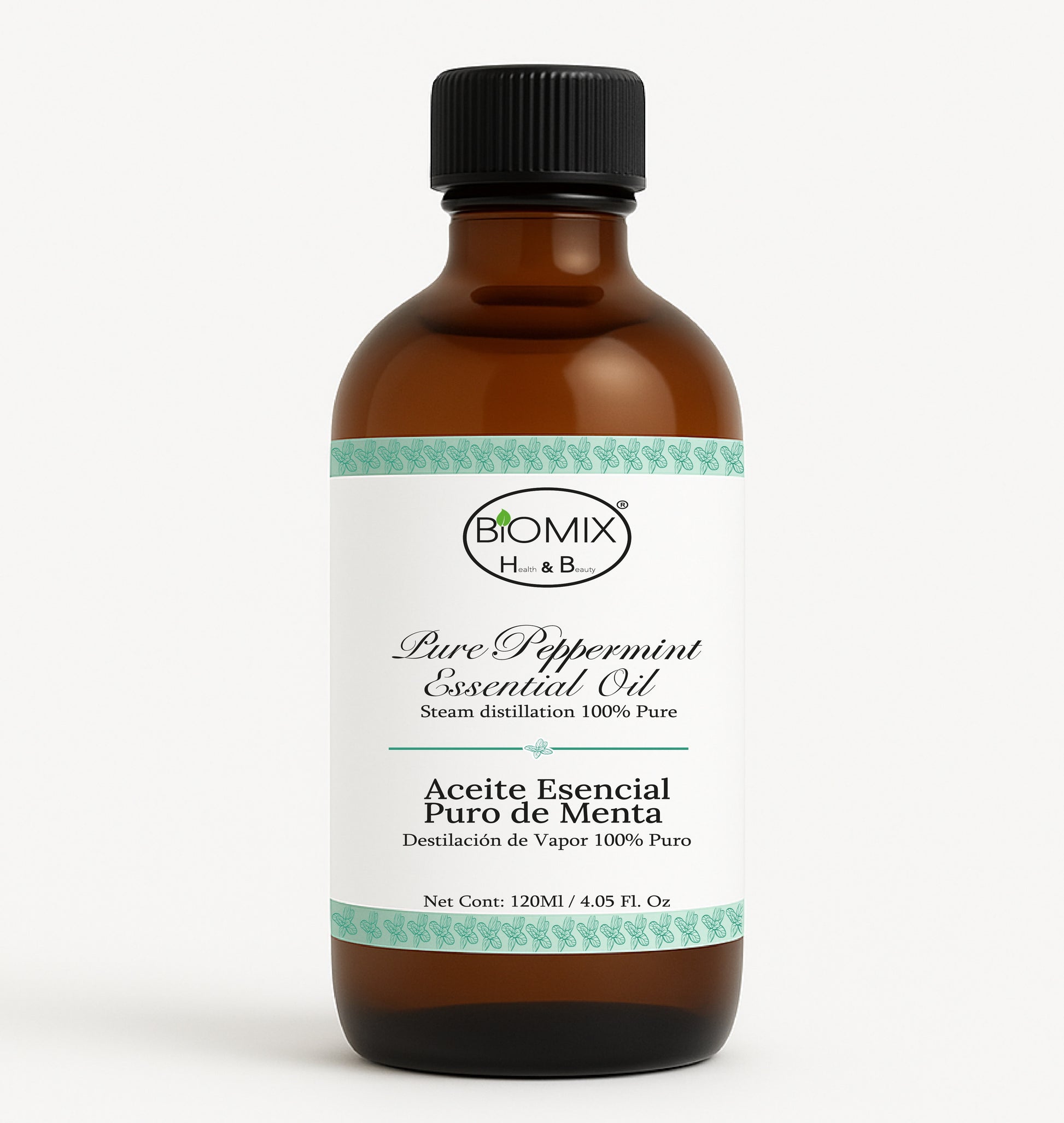 Aceite Esencial  100% Puro de Menta – Grado Alimenticio y Terapéutico 4 FL OZ / 120 ml