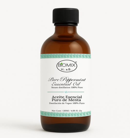 Aceite Esencial  100% Puro de Menta – Grado Alimenticio y Terapéutico 4 FL OZ / 120 ml