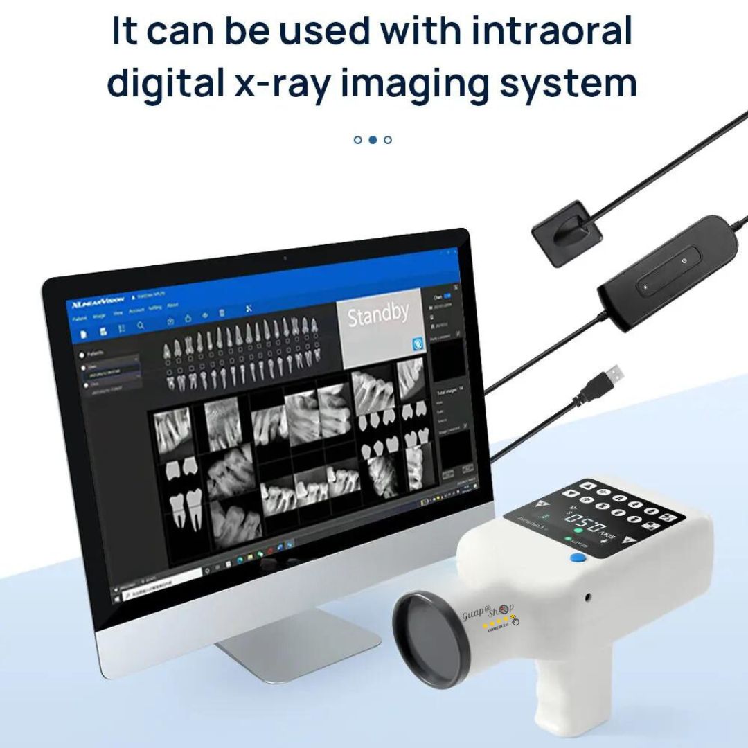 Máquina de rayos X portátil, Unidad de rayos X de alta frecuencia, Compatible con Sensor Digital, equipo de laboratorio de película de rayos X