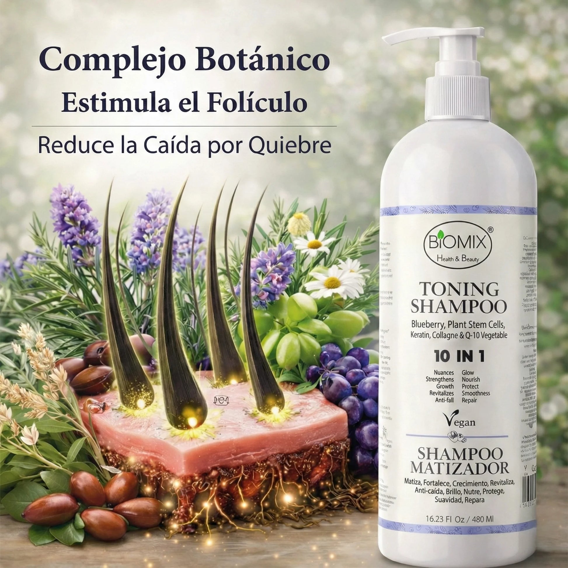 Shampoo Matizador 10 en 1 | 480ml