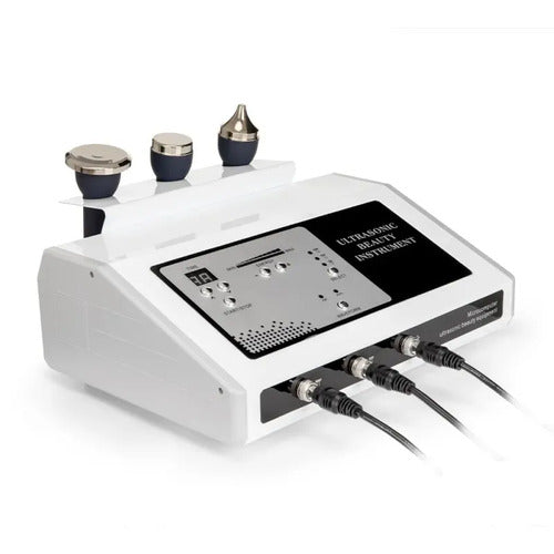 Ultrasonido Facial Profesional 1 MHz Cosmético 3 Cabezales —