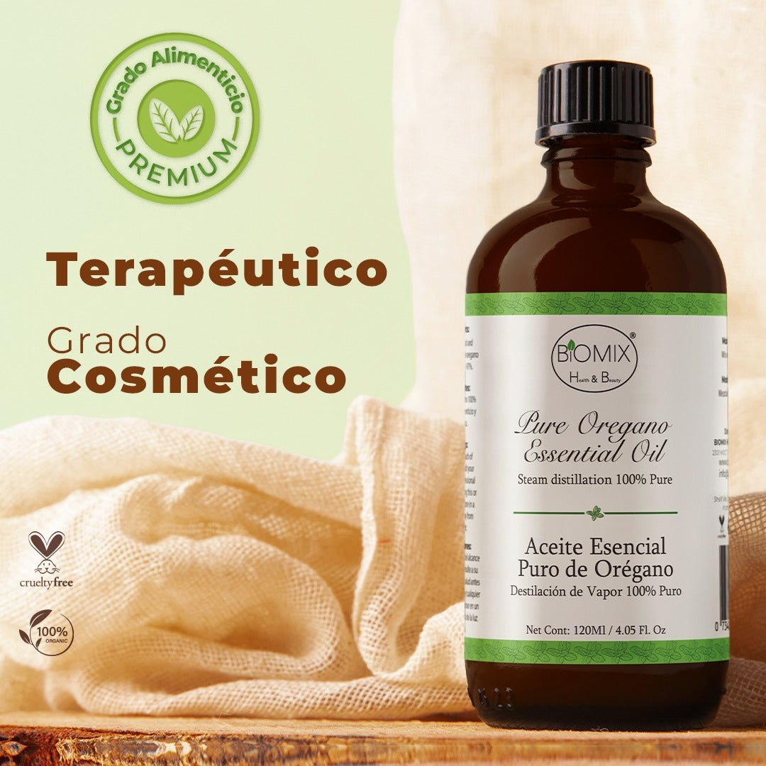 Aceite Esencial 100% Puro de Orégano grado Alimenticio, Terapéutico - Ideal Para Spa, Centros De Salud Y Belleza, Hogar