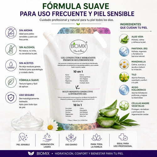 Gel Conductor e Hidratante Pro 10 en 1