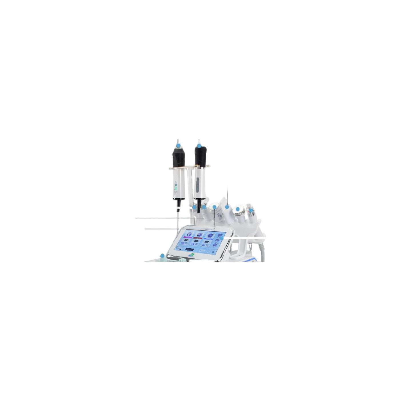 Hidrofacial H2-O2 9 en 1 (2ª generación) — Aqua Peel 7 Puntas, RF, Ultrasonido y Martillo Frío