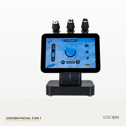 Oxigen Facial 3 en 1 — Oxígeno CO2, Radiofrecuencia Multipolar y Ultrasonido
