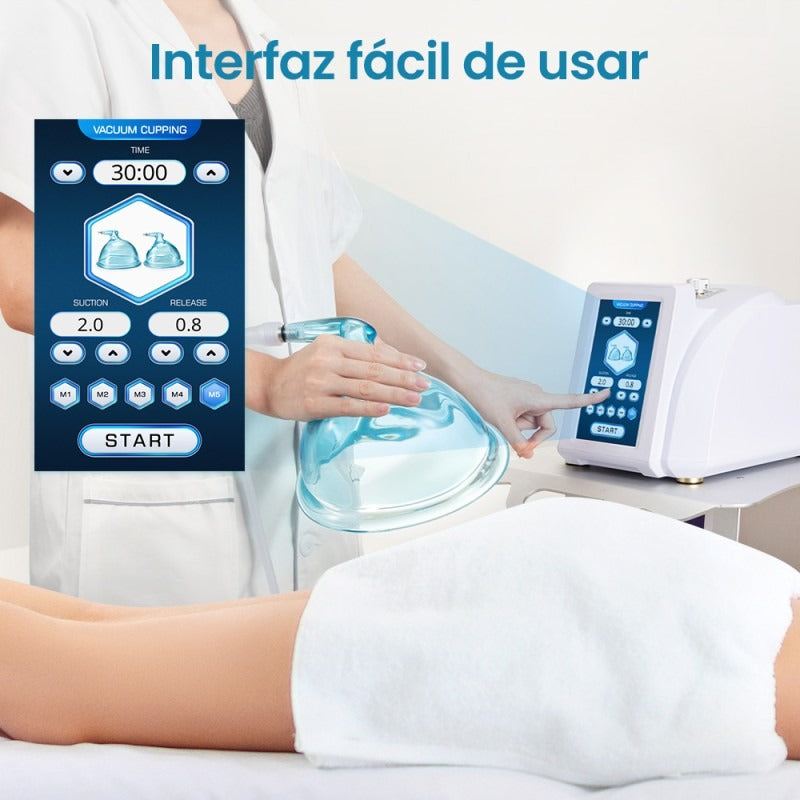 Vacumterapia Pro con Aval COFEPRIS con 5 Modos y Pantalla Táctil - Realzador Profesional de Glúteos —